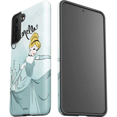Disney Princess Cinderella Curtsy Art Galaxy S21 FE Pro Case