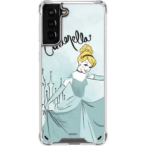 Disney Princess Cinderella Curtsy Art Galaxy S21 Plus 5G Clear Case