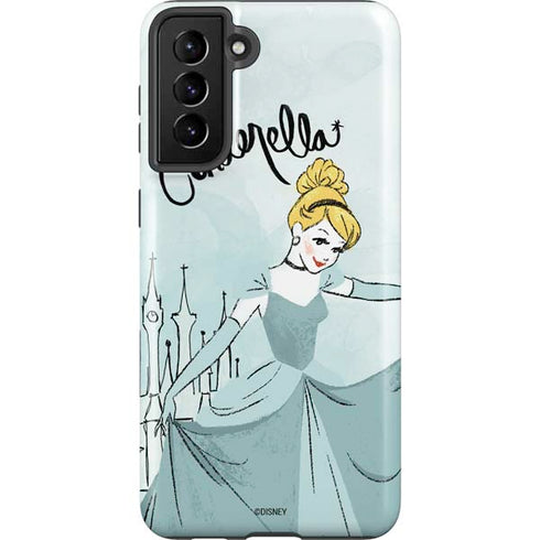 Disney Princess Cinderella Curtsy Art Galaxy S21 Plus 5G Pro Case