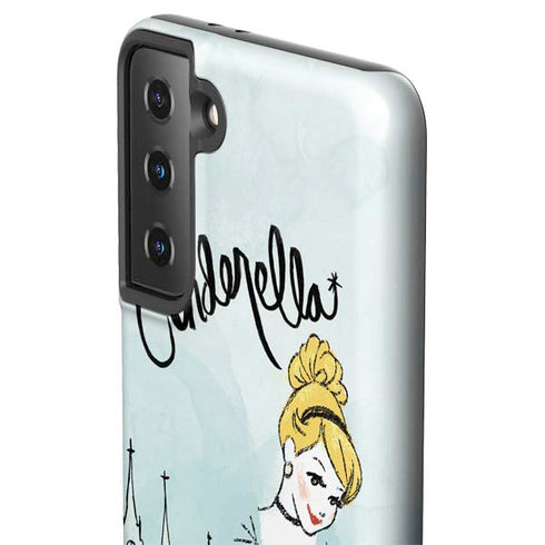 Disney Princess Cinderella Curtsy Art Galaxy S21 Plus 5G Pro Case