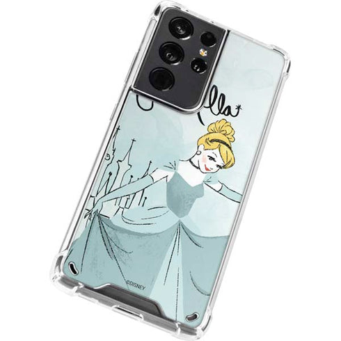 Disney Princess Cinderella Curtsy Art Galaxy S21 Ultra 5G Clear Case