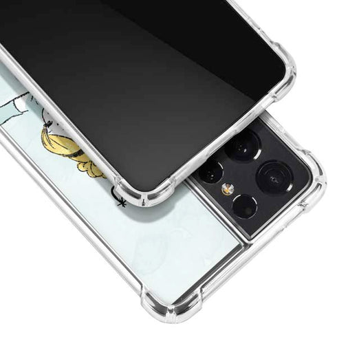 Disney Princess Cinderella Curtsy Art Galaxy S21 Ultra 5G Clear Case