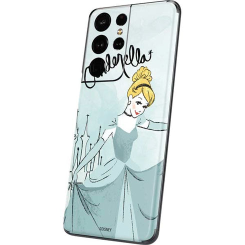 Disney Princess Cinderella Curtsy Art Galaxy S21 Ultra 5G Skin