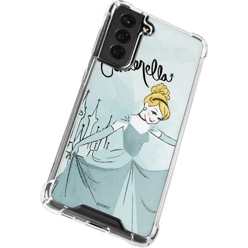 Disney Princess Cinderella Curtsy Art Galaxy S22 Plus Clear Case