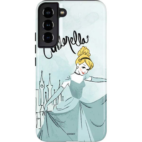 Disney Princess Cinderella Curtsy Art Galaxy S22 Plus Pro Case