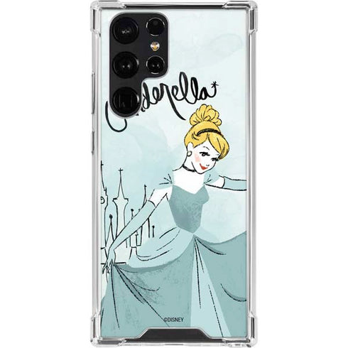 Disney Princess Cinderella Curtsy Art Galaxy S22 Ultra Clear Case