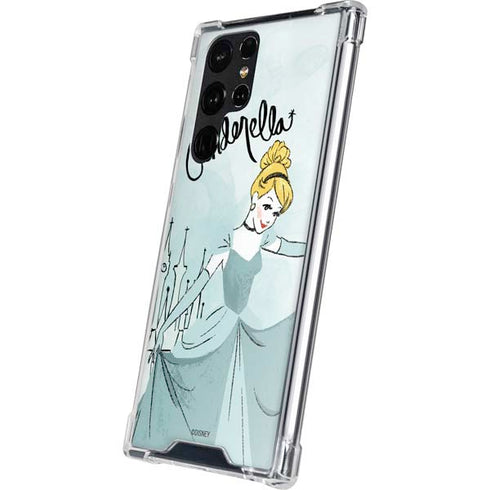 Disney Princess Cinderella Curtsy Art Galaxy S22 Ultra Clear Case