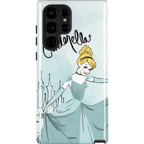 Disney Princess Cinderella Curtsy Art Galaxy S22 Ultra Pro Case