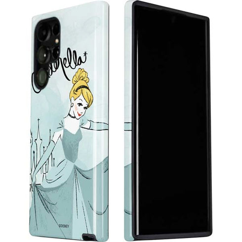Disney Princess Cinderella Curtsy Art Galaxy S22 Ultra Pro Case