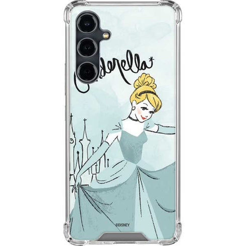 Disney Princess Cinderella Curtsy Art Galaxy S23 FE Clear Case