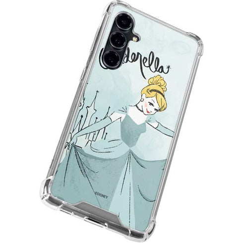 Disney Princess Cinderella Curtsy Art Galaxy S23 FE Clear Case