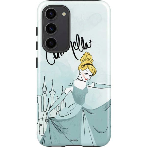 Disney Princess Cinderella Curtsy Art Galaxy S23 Plus Pro Case