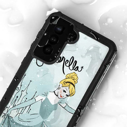 Disney Princess Cinderella Curtsy Art Galaxy S23 Plus Waterproof Case