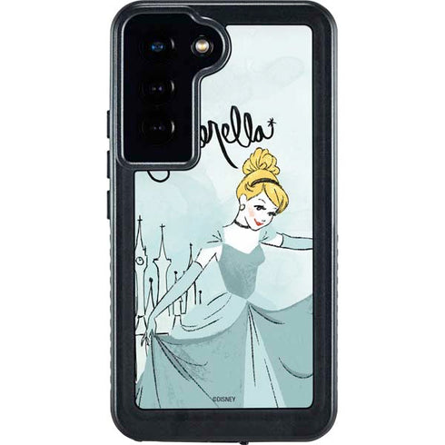 Disney Princess Cinderella Curtsy Art Galaxy S23 Waterproof Case