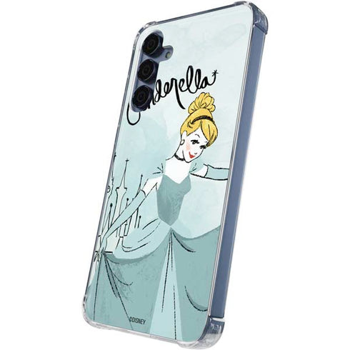 Disney Princess Cinderella Curtsy Art Galaxy S24 Clear Case