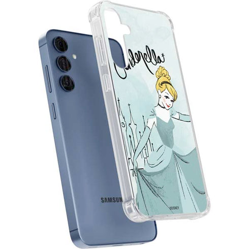 Disney Princess Cinderella Curtsy Art Galaxy S24 Clear Case
