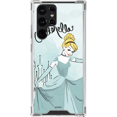 Disney Princess Cinderella Curtsy Art Galaxy S24 Ultra Clear Case