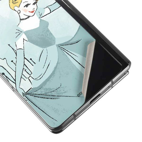 Disney Princess Cinderella Curtsy Art Galaxy Z Fold2 5G Skin