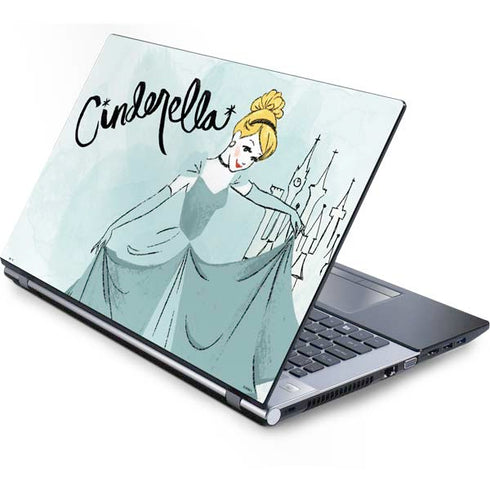 Disney Princess Cinderella Curtsy Art Generic Laptop Skin