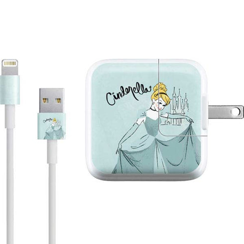 Disney Princess Cinderella Curtsy Art iPad Charger (10W USB) Skin