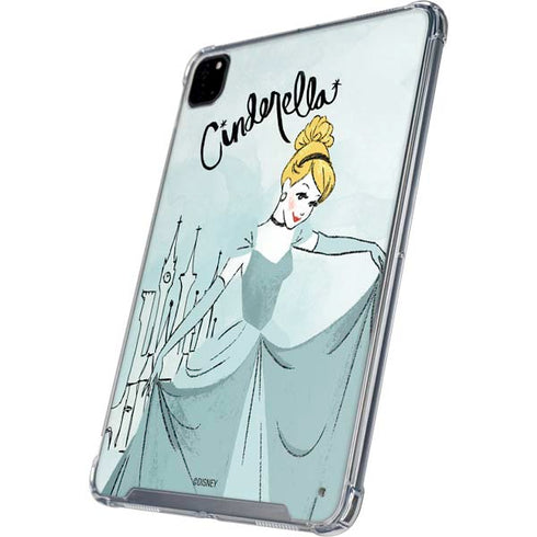 Disney Princess Cinderella Curtsy Art iPad Pro 12.9in (2020) Clear Case