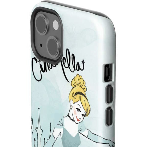 Disney Princess Cinderella Curtsy Art iPhone 15 Plus Impact Case
