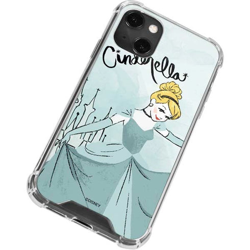 Disney Princess Cinderella Curtsy Art iPhone 14 Plus Clear Case