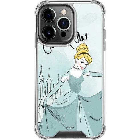Disney Princess Cinderella Curtsy Art iPhone 15 Pro Clear Case