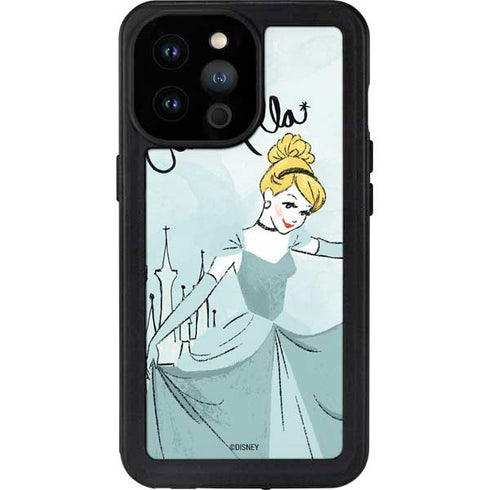Disney Princess Cinderella Curtsy Art iPhone 14 Pro Max Waterproof Case