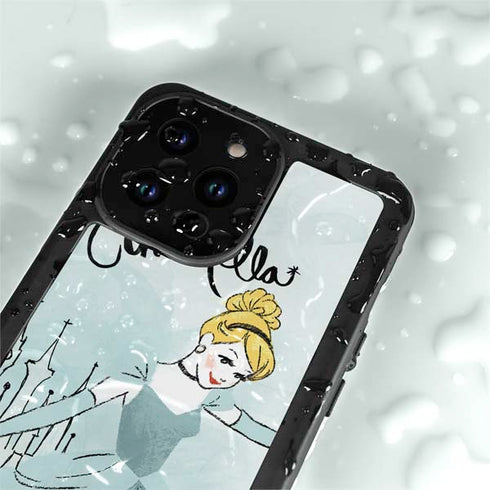 Disney Princess Cinderella Curtsy Art iPhone 14 Pro Max Waterproof Case