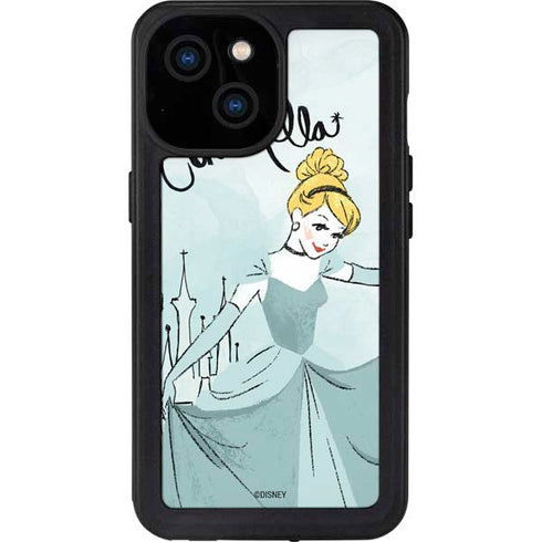 Disney Princess Cinderella Curtsy Art iPhone 15 Waterproof Case