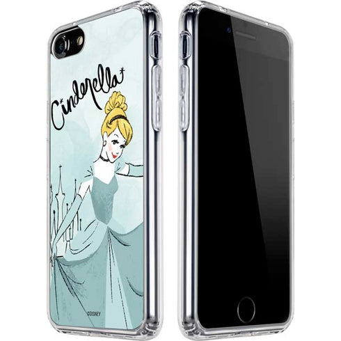 Disney Princess Cinderella Curtsy Art iPhone SE (2nd & 3rd Gen) Clear Case