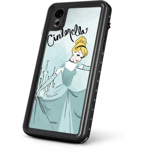 Disney Princess Cinderella Curtsy Art iPhone XR Waterproof Case