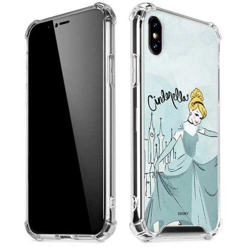 Disney Princess Cinderella Curtsy Art iPhone XS Max Clear Case