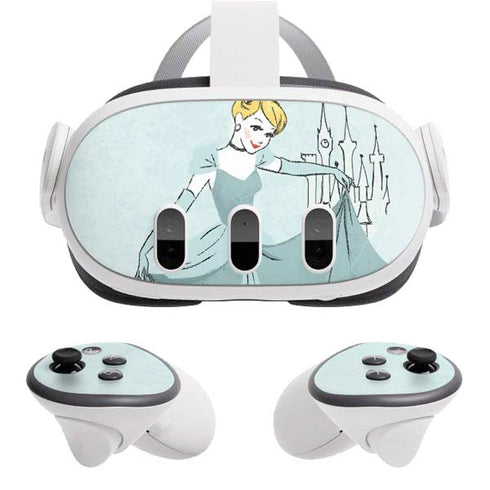 Disney Princess Cinderella Curtsy Art Meta Quest 3 Skin