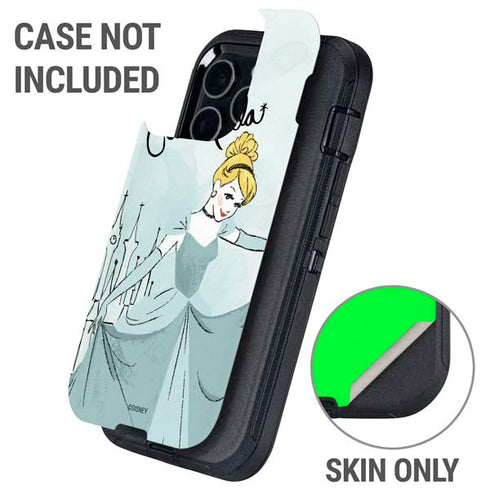 Disney Princess Cinderella Curtsy Art Otterbox Defender iPhone Skin