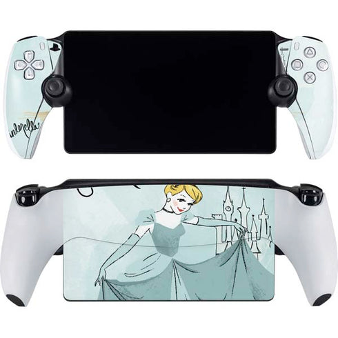 Disney Princess Cinderella Curtsy Art PlayStation Portal Remote Player Skin