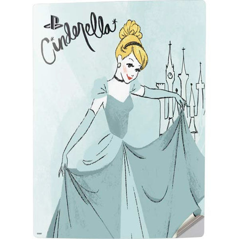 Disney Princess Cinderella Curtsy Art PS5 Digital Edition Console Skin