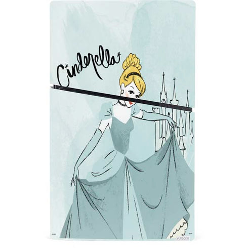 Disney Princess Cinderella Curtsy Art PS5 Slim Digital Edition Bundle Skin