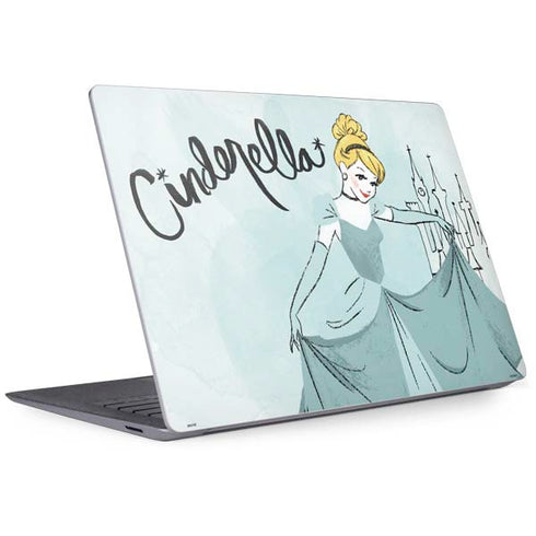 Disney Princess Cinderella Curtsy Art Surface Laptop 3 13.5in Skin