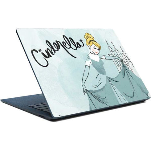 Disney Princess Cinderella Curtsy Art Surface Laptop Skin