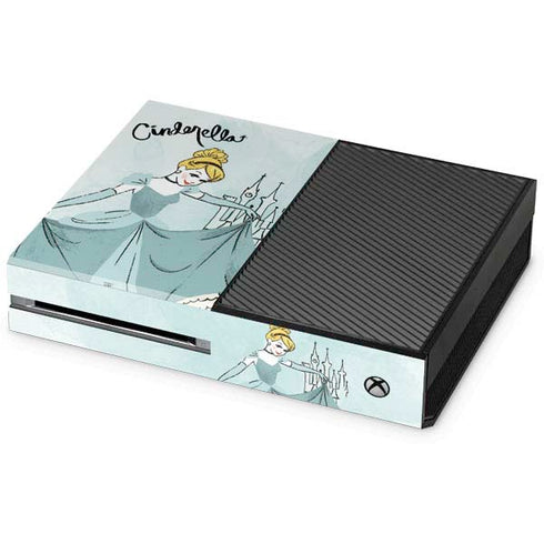 Disney Princess Cinderella Curtsy Art Xbox One Console Skin