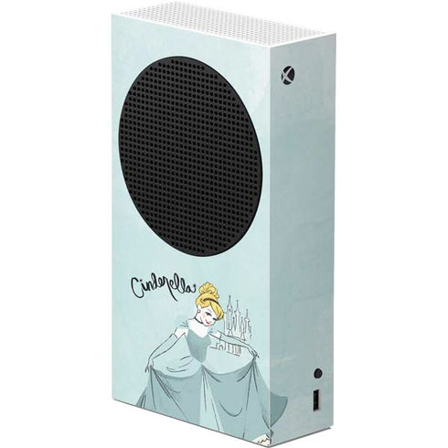 Disney Princess Cinderella Curtsy Art Xbox Series S Console Skin