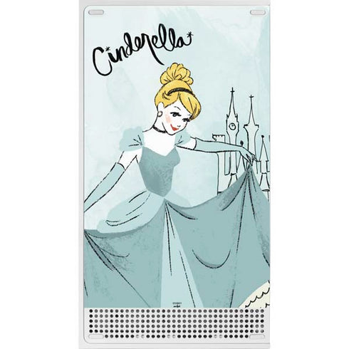 Disney Princess Cinderella Curtsy Art Xbox Series S Console Skin