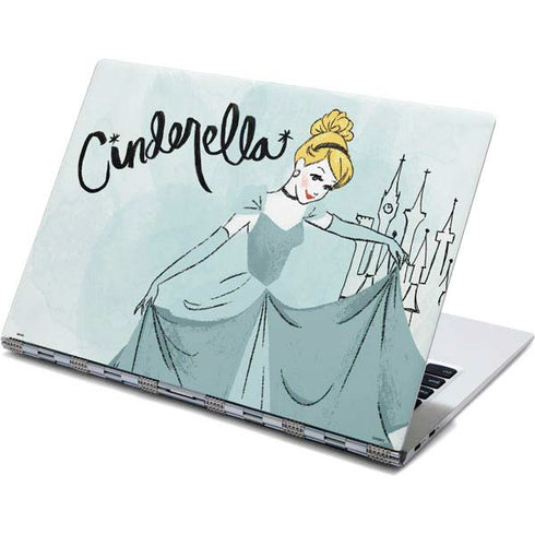 Disney Princess Cinderella Curtsy Art Yoga 910 2-in-1 14in Touch-Screen Skin