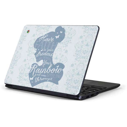 Disney Cinderella Faith In Your Dreams Silhouette Samsung Chromebook Skin