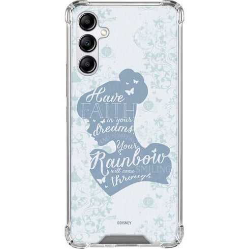 Disney Cinderella Faith In Your Dreams Silhouette Galaxy A15 5G Clear Case