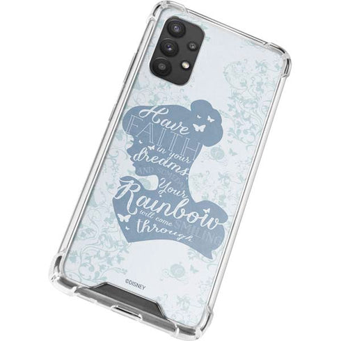 Disney Cinderella Faith In Your Dreams Silhouette Galaxy A32 5G Clear Case