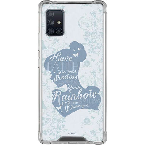 Disney Cinderella Faith In Your Dreams Silhouette Galaxy A51 5G Clear Case