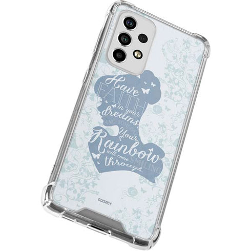Disney Cinderella Faith In Your Dreams Silhouette Galaxy A53 5G Clear Case